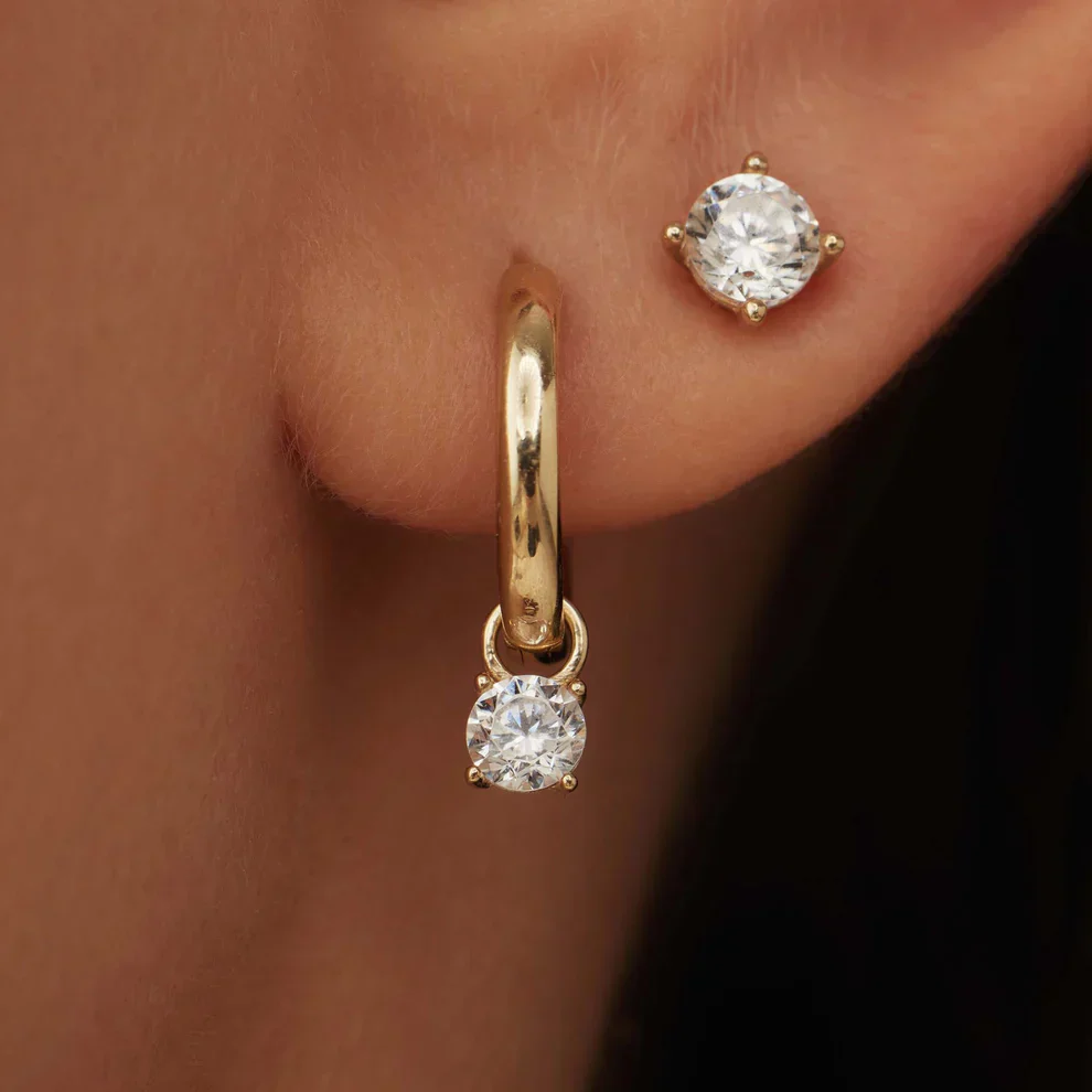 Ocean Pure Hoop Earrings - Image 2